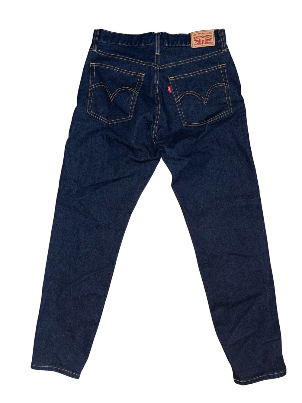 Levi's Women’s High Waisted Dark Blue Denim Jeans - Classic Straight Fit Size 27